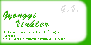 gyongyi vinkler business card